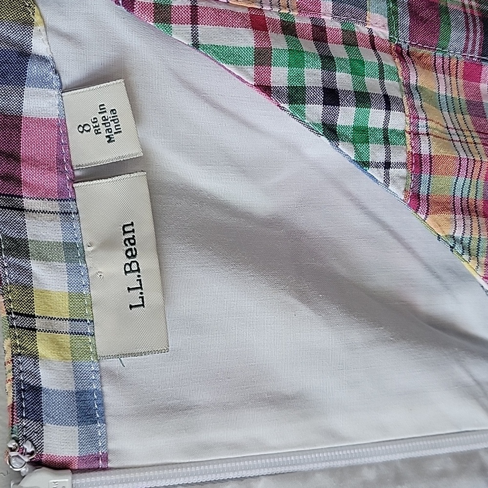 Ll Bean Striped Coloful Patchwork Sleeveless Cott… - image 3